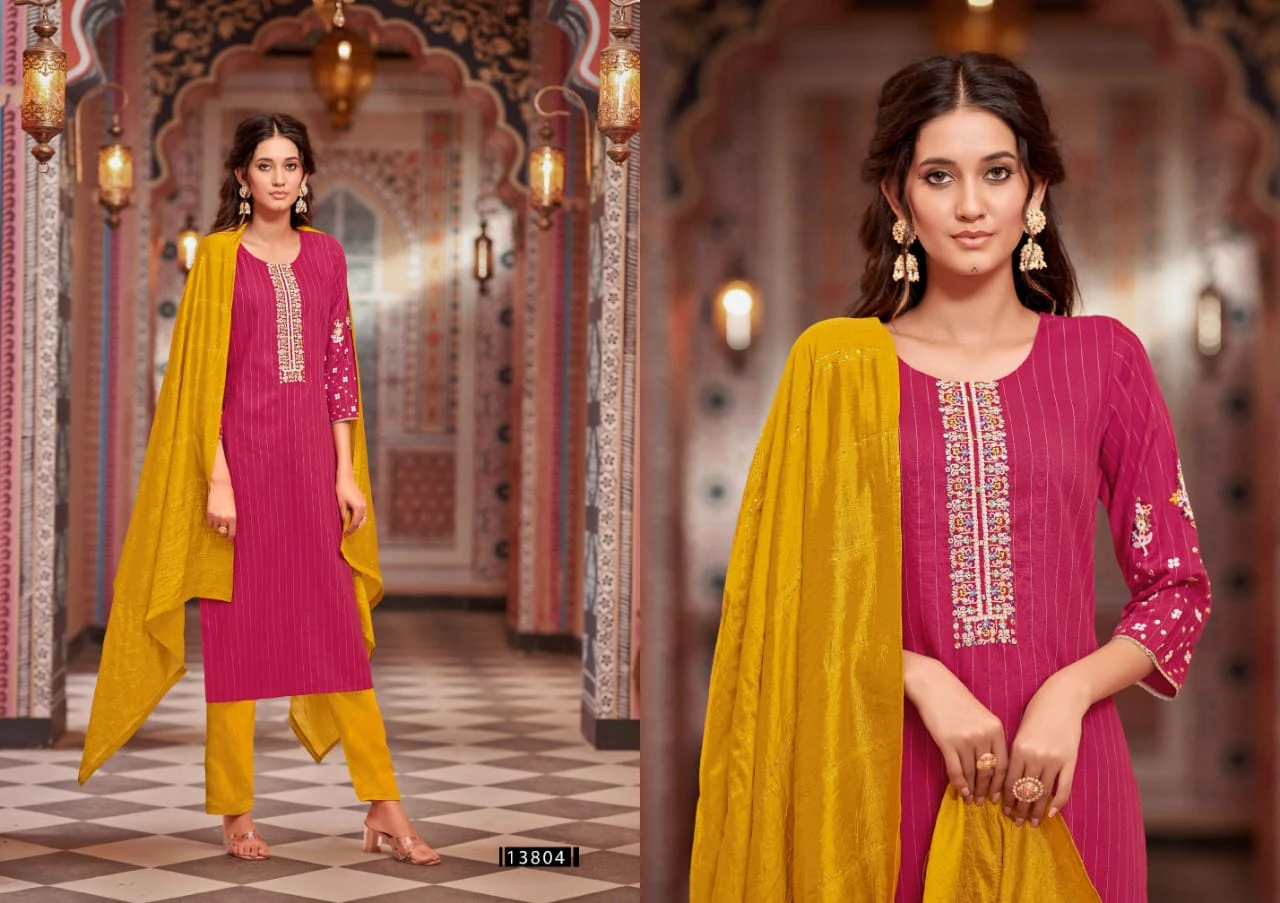 Kalroop Kalindi Fancy Rayon Wholesale Readymade Salwar Suit Catalog — Wholesale Salwar Suits, MPA wholesale from Surat - Gallery Image 2